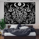 Arazzo alishomtll strega serpente estetico gotico pentagramma da parete Home - Accessori e Decorazioni Naty Shop