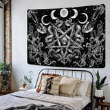 Arazzo alishomtll strega serpente estetico gotico pentagramma da parete Home - Accessori e Decorazioni Naty Shop