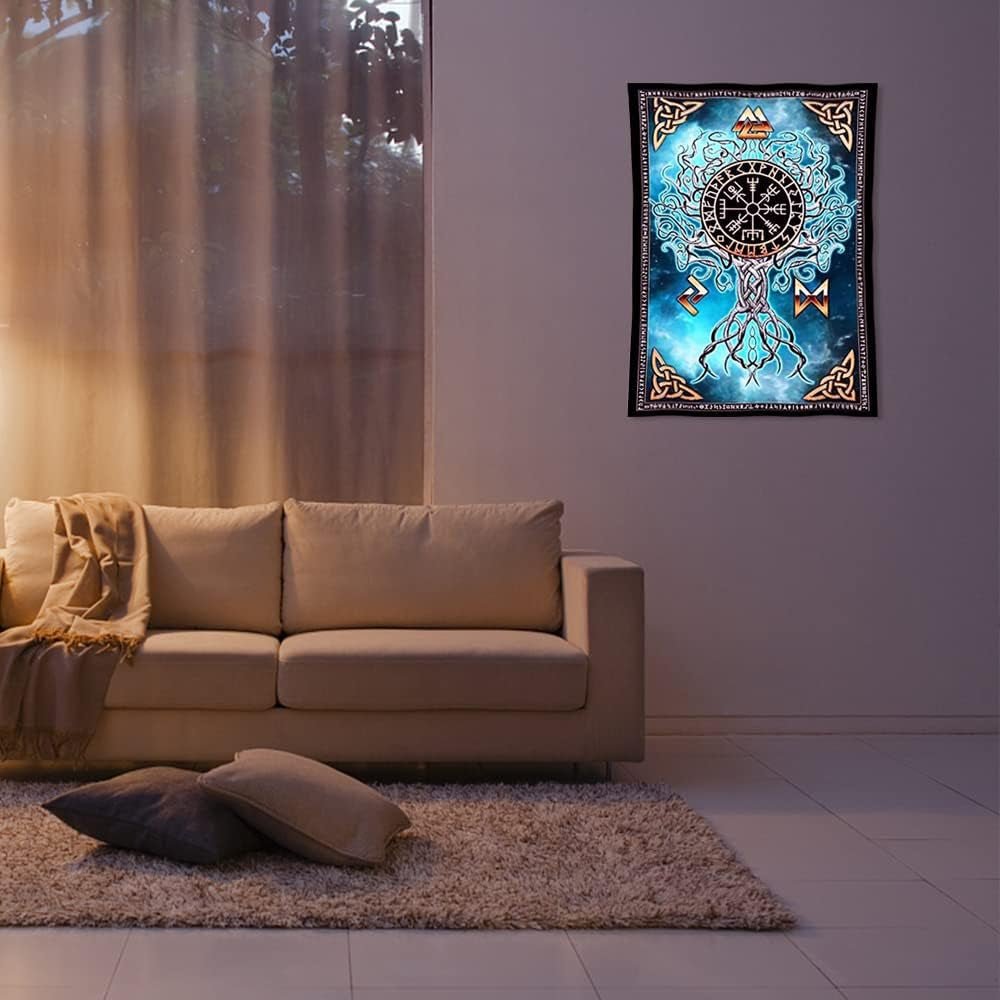 Arazzo d'arte nordica vichinga Viking House - Accessori e Decorazioni Naty Shop