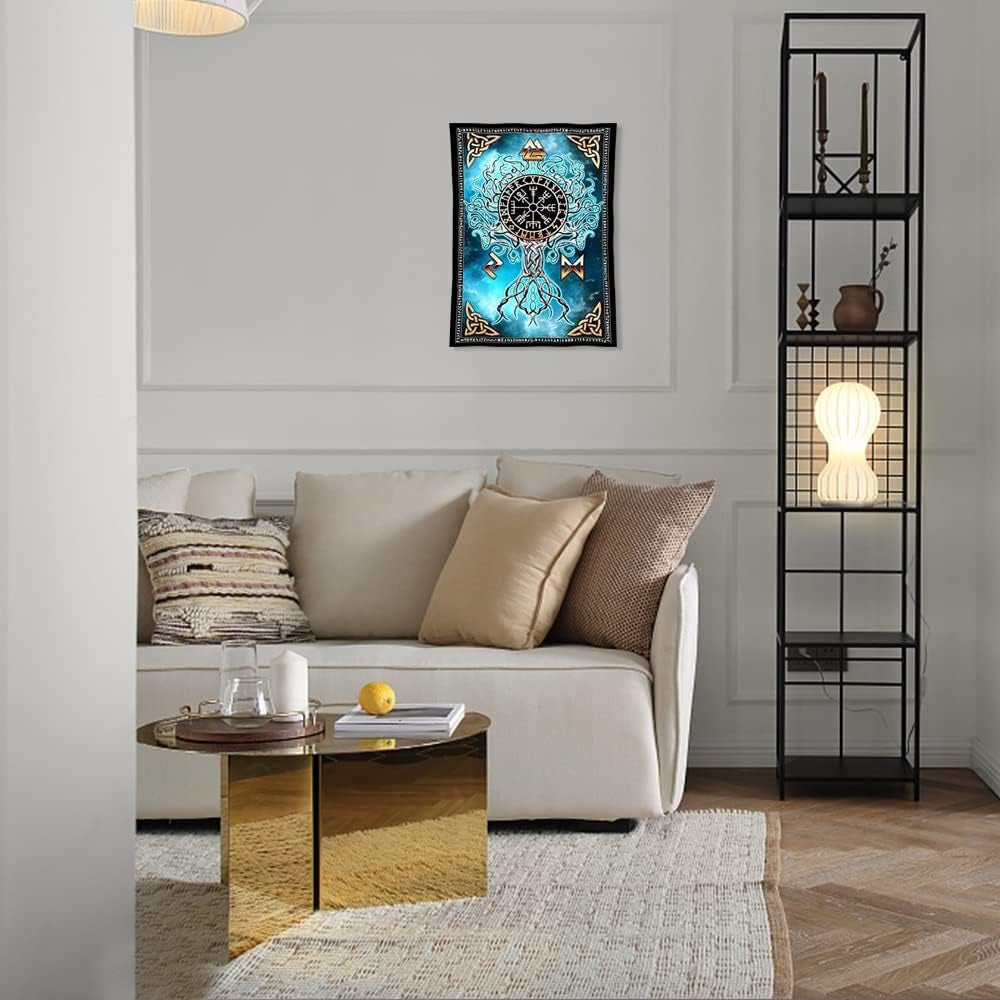 Arazzo d'arte nordica vichinga Viking House - Accessori e Decorazioni Naty Shop