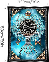 Arazzo d'arte nordica vichinga Viking House - Accessori e Decorazioni Naty Shop