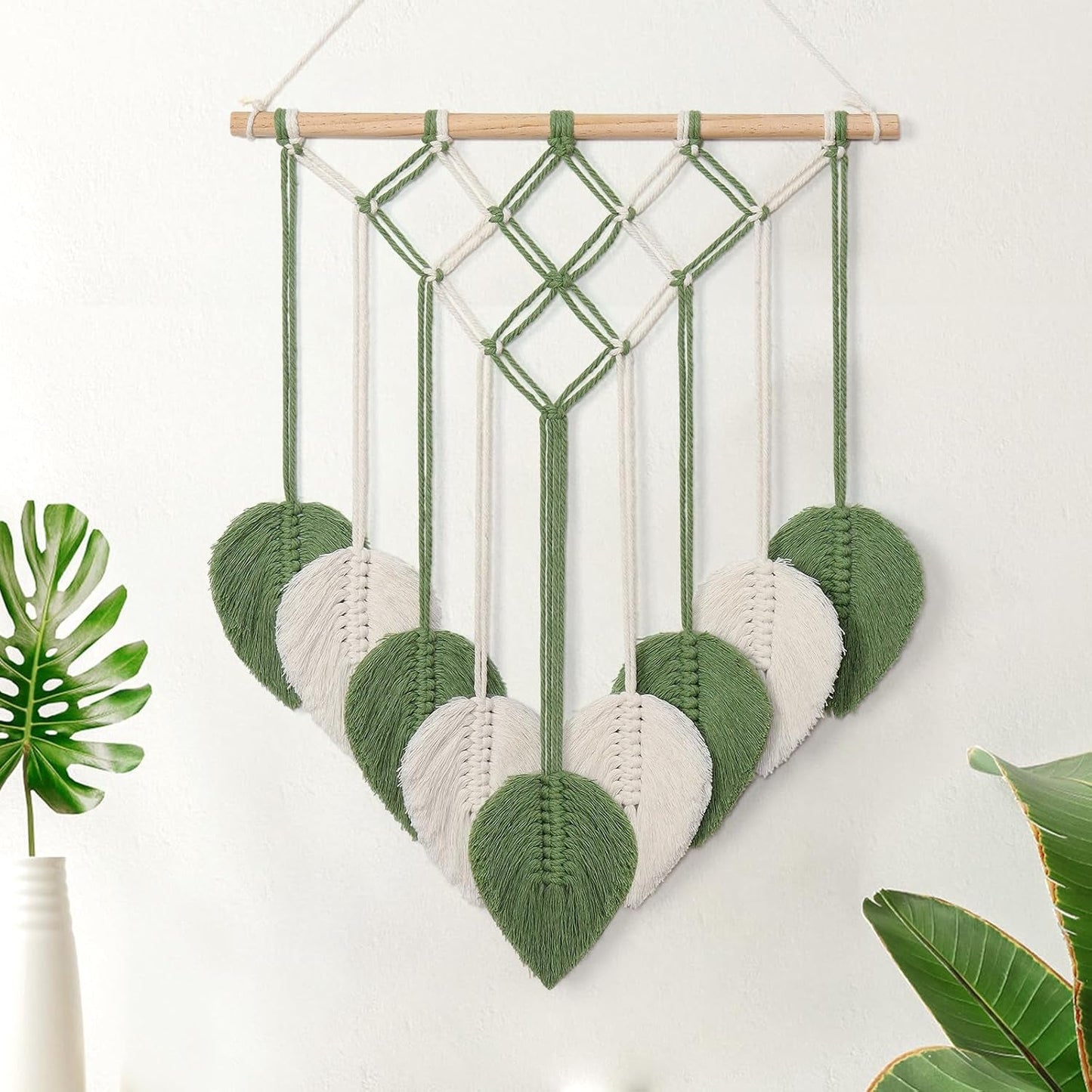 Arazzo arazzo astnico intrecciato con foglie verdi Home - Accessori e decorazioni Naty Shop Greetings