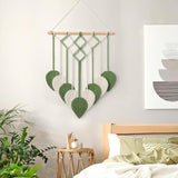 Arazzo arazzo astnico intrecciato con foglie verdi Home - Accessori e Decorazioni Naty Shop