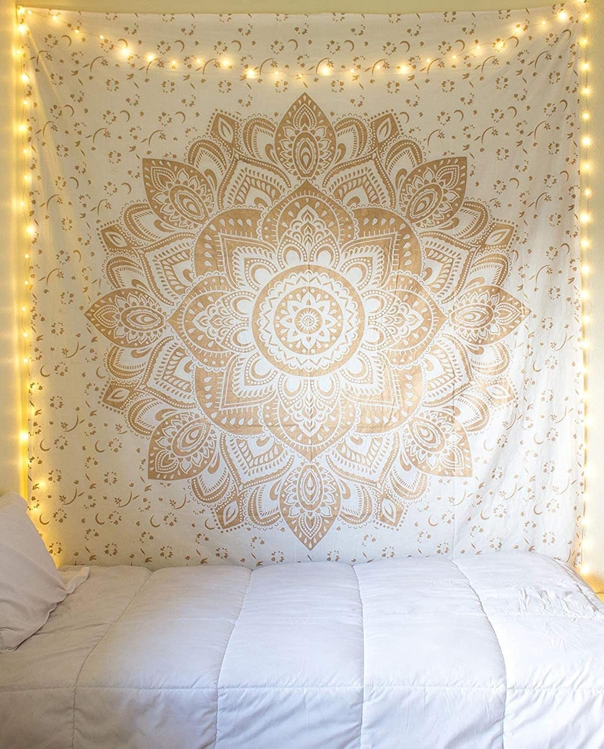 Arazzo metallico dorato Coperta da spiaggia mandala in cotone indiano Home - Accessori e decorazioni Titolo predefinito di Naty Shop