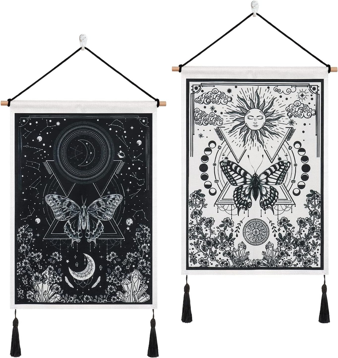 Arazzo betylfoy pezzi piccoli arazzi paillettes sole luna Home - Accessori e Decorazioni Naty Shop Eclissi lunare