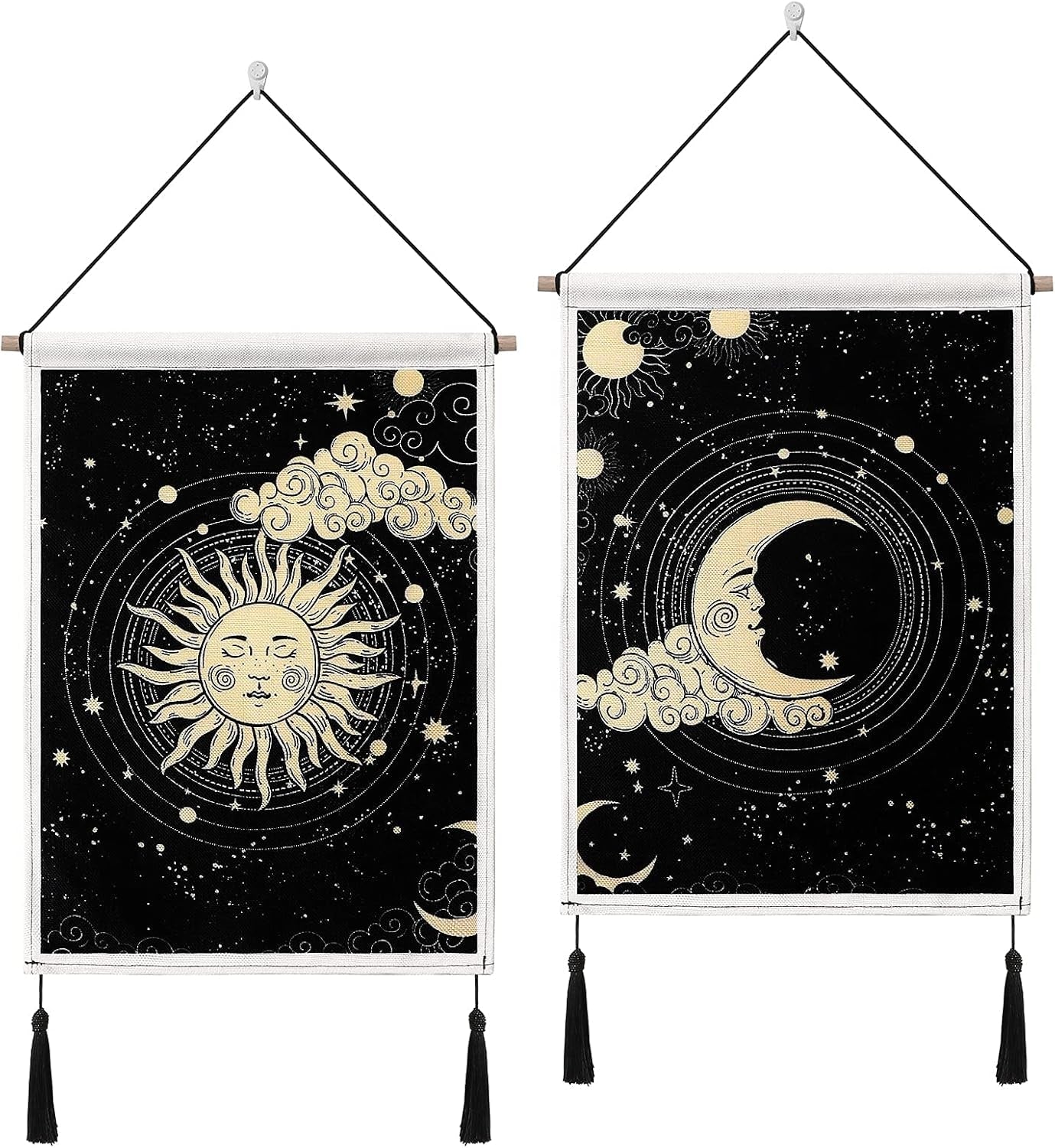 Arazzo betylfoy pezzi piccoli arazzi paillettes sole luna Home - Accessori e Decorazioni Naty Shop Sun