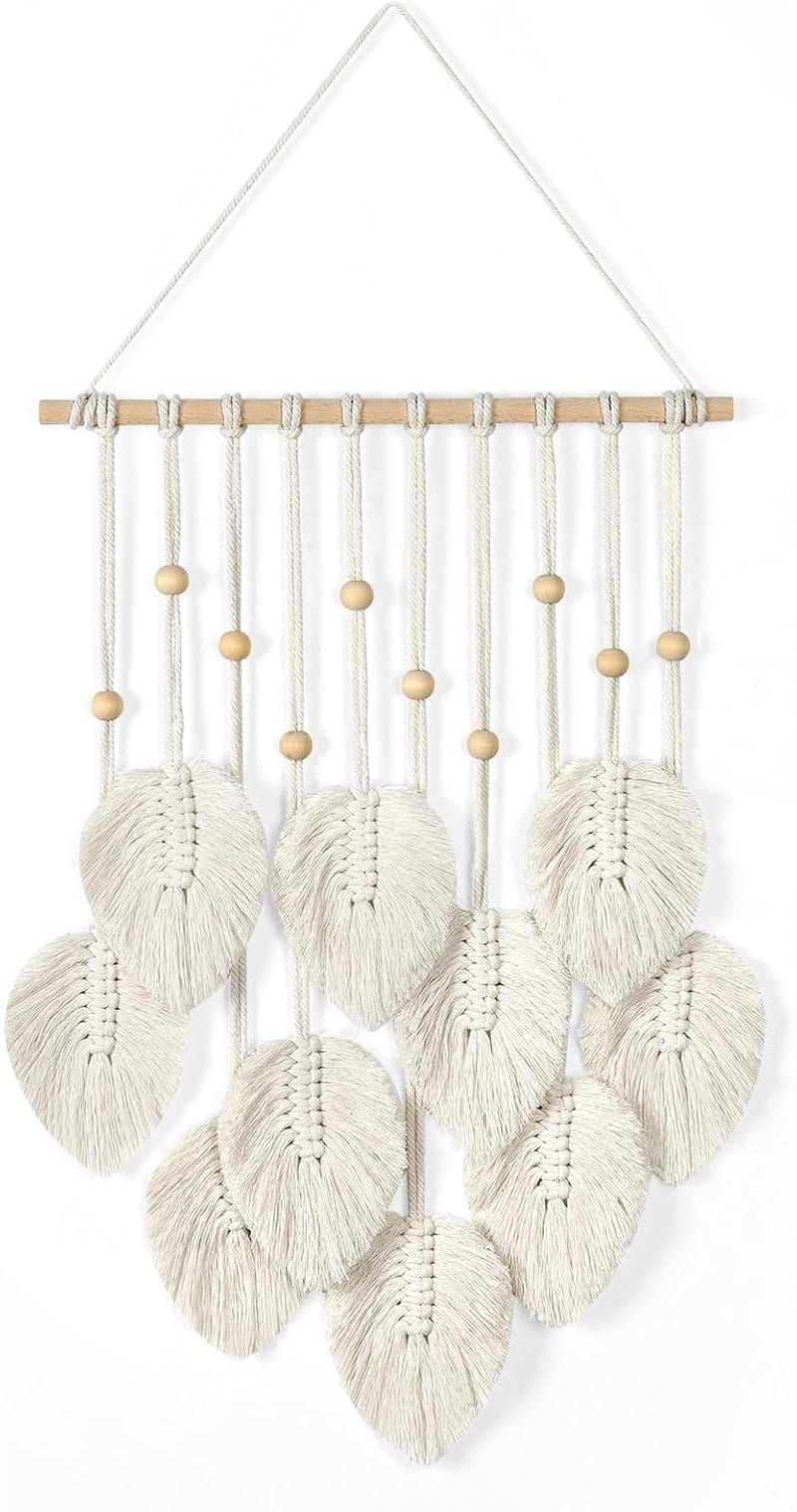 Arazzo betylfoy perline di legno foglie verdi Home - Accessori e Decorazioni Naty Shop Beige