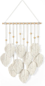 Arazzo betylfoy perline di legno foglie verdi Home - Accessori e Decorazioni Naty Shop Beige