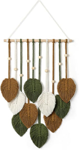 Arazzo betylfoy perline legno foglie verdi Home - Accessori e Decorazioni Naty Shop Verde scuro