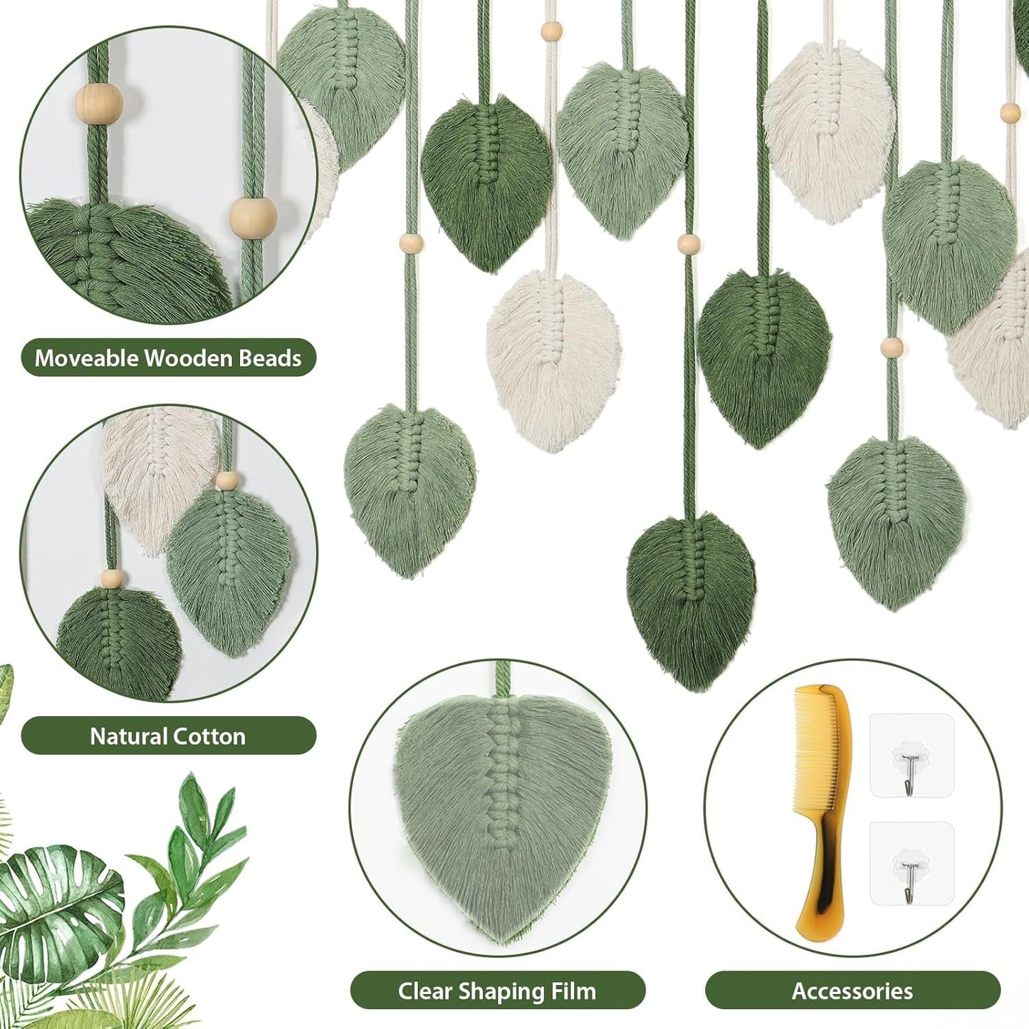 Arazzo betilfoy da parete grande foglia decorativa Casa - Accessori e Decorazioni Naty Shop