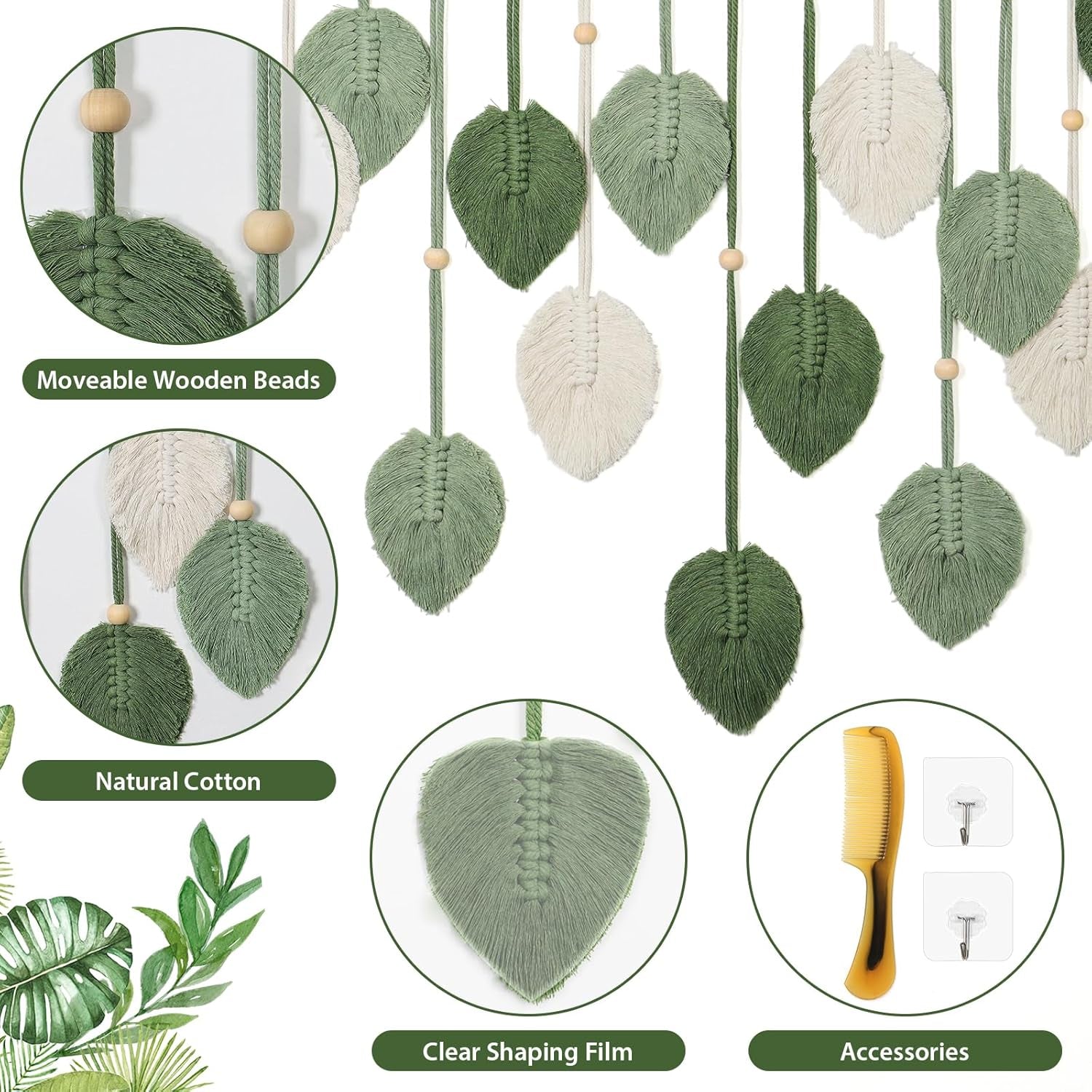 Arazzo betilfoy da parete grande foglia decorativa Casa - Accessori e Decorazioni Naty Shop
