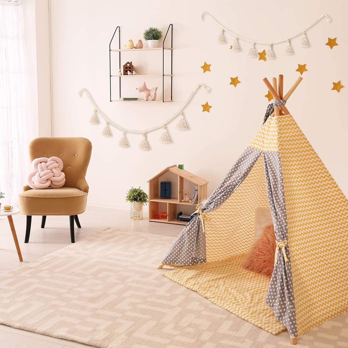 Pezzi di arazzo frange ghirlanda banner tessuti di cotone Home - Accessori e Decorazioni Naty Shop