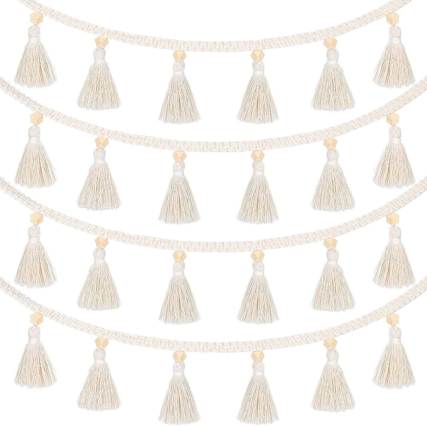Pezzi di arazzo frange ghirlande banner tessuti di cotone Home - Accessori e Decorazioni Naty Shop Titolo predefinito