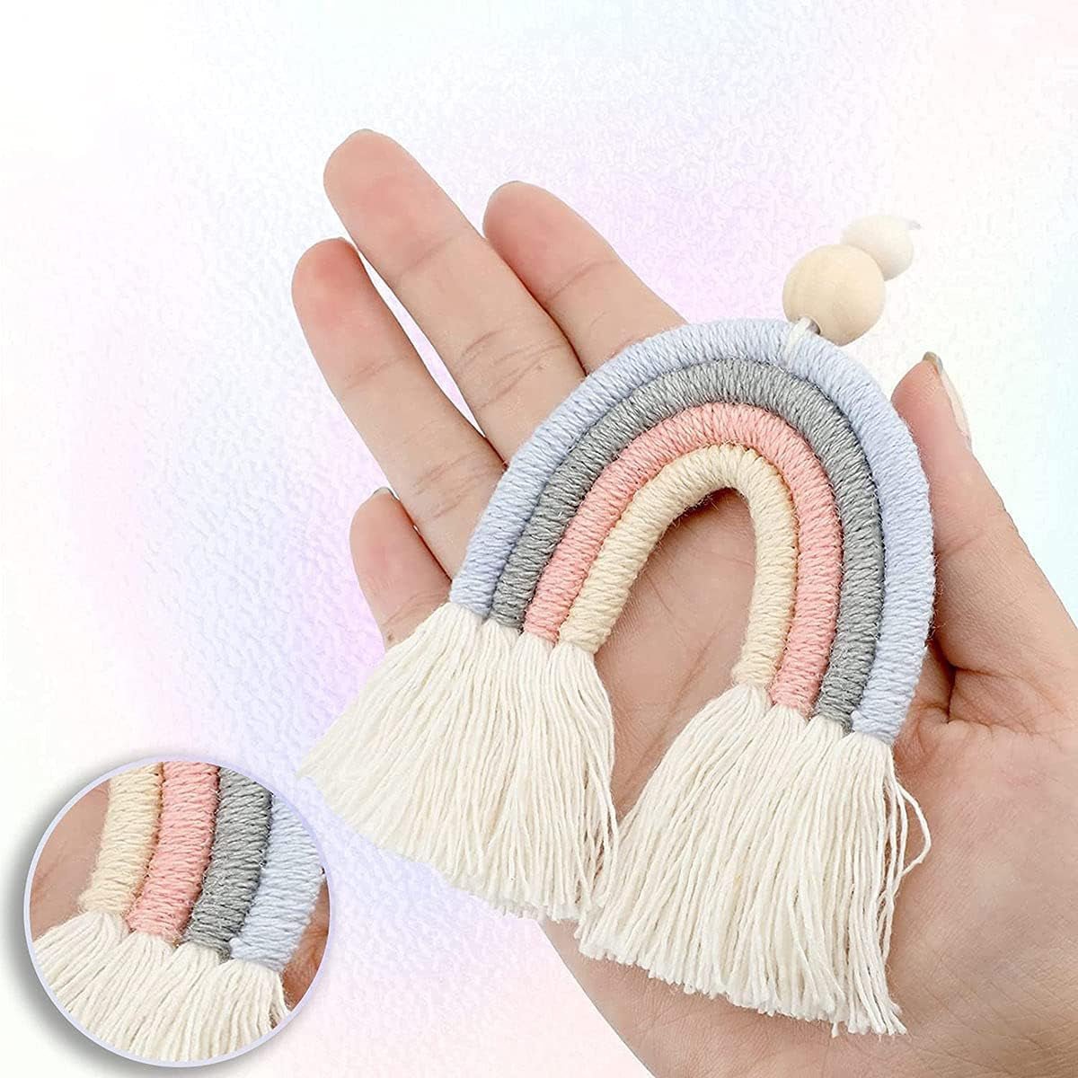 Arazzo pezzi tessuti a mano arcobaleno14 cameretta dei bambini parete arcobaleno14 casa arcobaleno - Accessori e Decorazioni Naty Shop