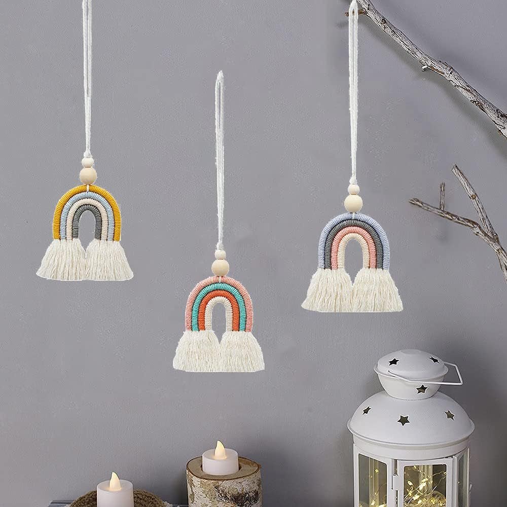 Arazzo pezzi tessuti a mano arcobaleno14 cameretta dei bambini parete arcobaleno14 casa arcobaleno - Accessori e Decorazioni Naty Shop