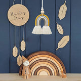 Arazzo pezzi tessuti a mano arcobaleno14 cameretta dei bambini parete arcobaleno14 casa arcobaleno - Accessori e Decorazioni Naty Shop
