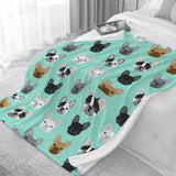 Arazzo Bulldog francese con motivo stampato davanti alla casa - Accessori e Decorazioni Naty Shop