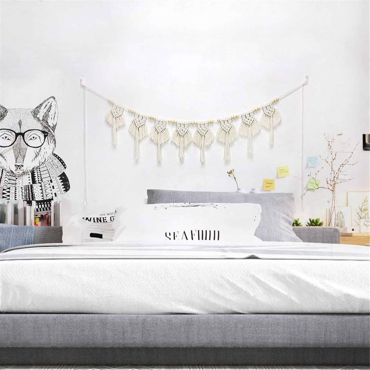 Arazzo in cotone con nappe tessute banner piatto Home - Accessori e Decorazioni Naty Shop