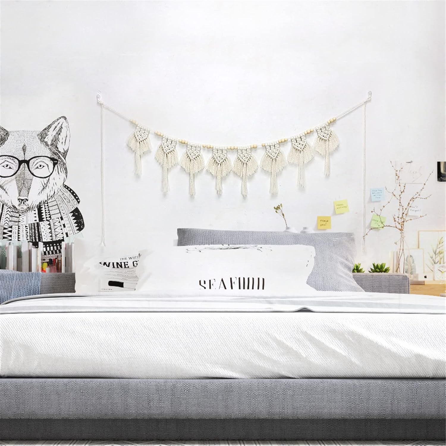 Arazzo in cotone con nappe tessute banner piatto Home - Accessori e Decorazioni Naty Shop