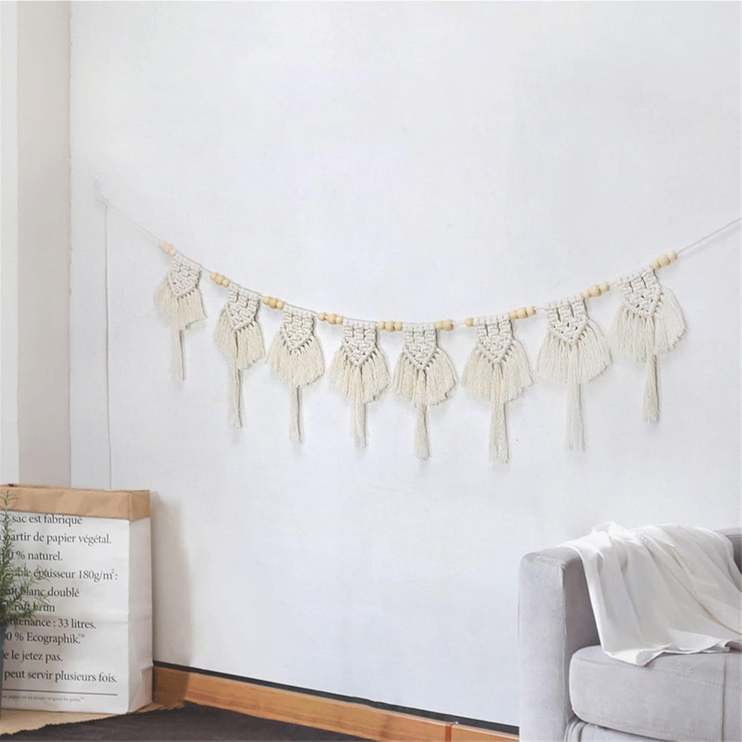 Arazzo in cotone con nappe tessute banner piatto Home - Accessori e Decorazioni Naty Shop