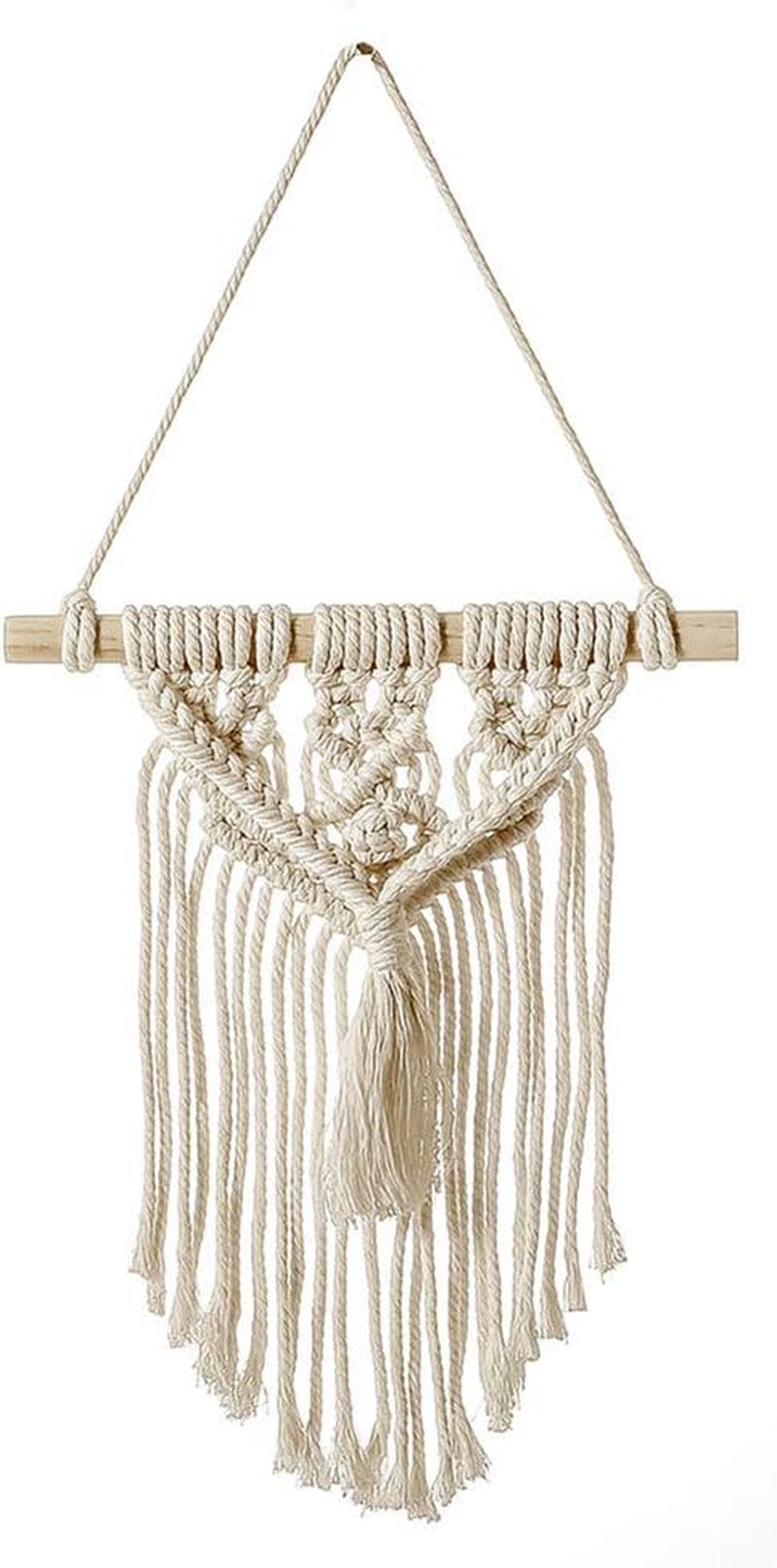 Arazzo decorativo acchiappasogni tessuto bianco decorazione da parete Casa - Accessori e Decorazioni Naty Shop Piccole nappe