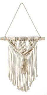 Arazzo decorativo acchiappasogni tessuto bianco decorazione da parete Casa - Accessori e Decorazioni Naty Shop Piccole nappe