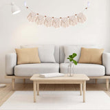 Decorazione arazzo intrecciato a mano con frange e ghirlanda led Home - Accessori e Decorazioni Naty Shop
