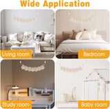 Decorazione arazzo intrecciato a mano con frange e ghirlanda led Home - Accessori e Decorazioni Naty Shop