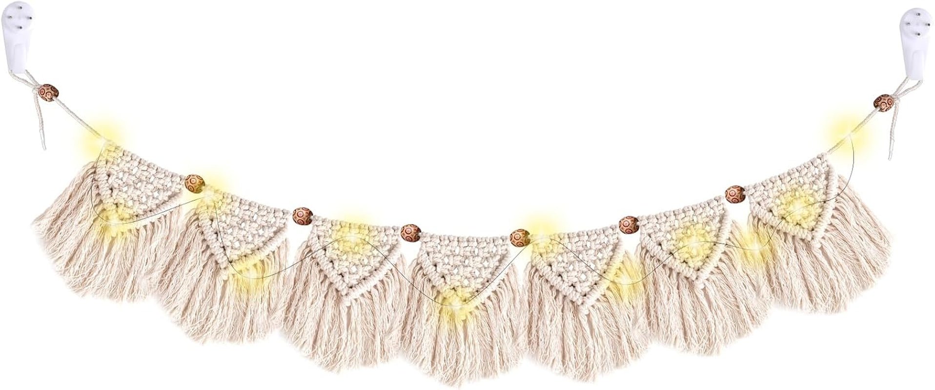 Decorazione arazzo intrecciata a mano, frange, ghirlanda led Home - Accessori e decorazioni Naty Shop Titolo predefinito