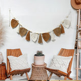 Arazzo decorativo con foglie intrecciate e frange chic Home - Accessori e Decorazioni Naty Shop