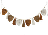 Arazzo decorativo con foglie intrecciate e frange chic Home - Accessori e Decorazioni Naty Shop Khaki
