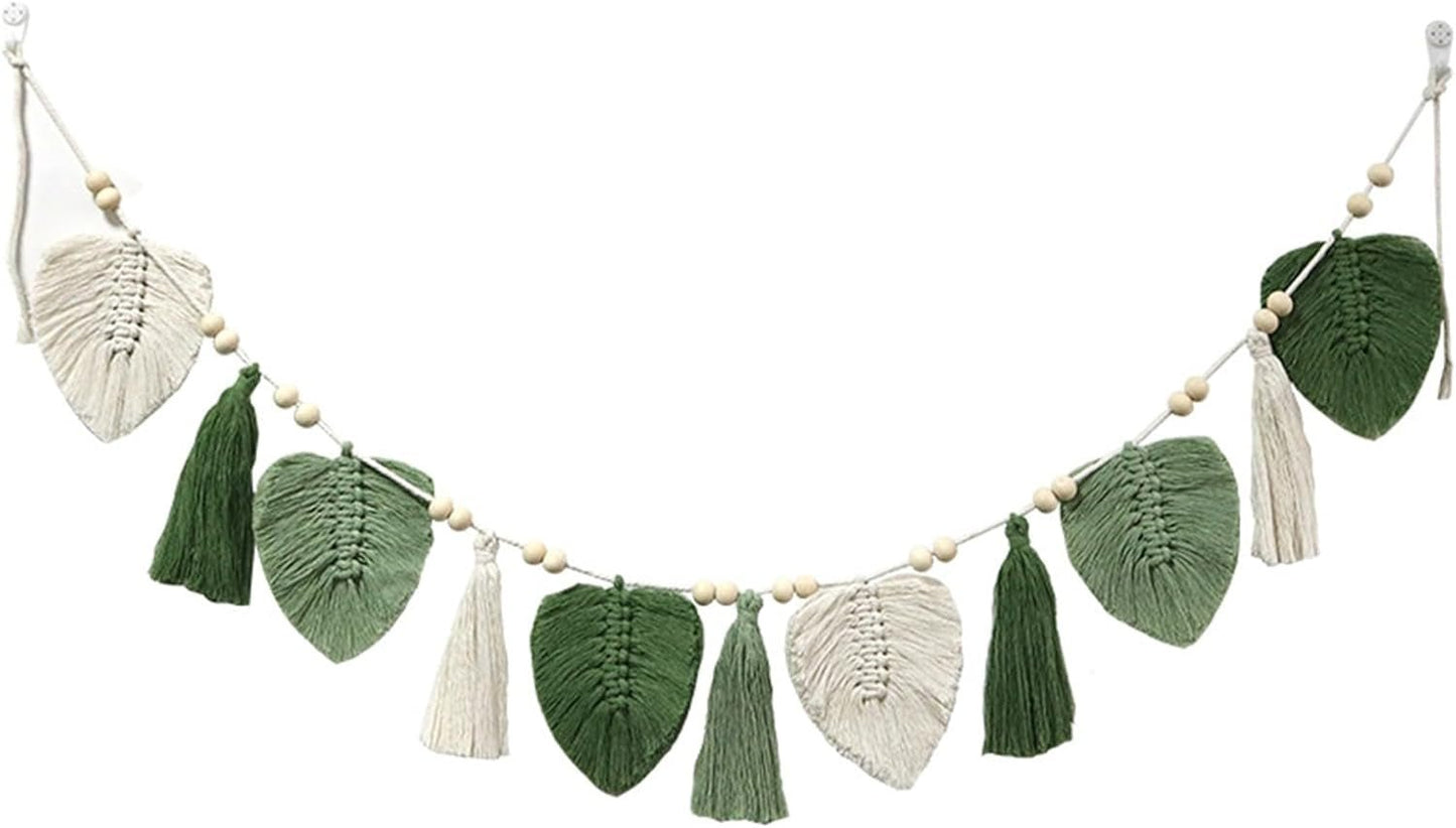 Arazzo decorativo con foglie intrecciate e frange chic Home - Accessori e decorazioni Naty Shop Greeters