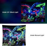Arazzo dremisland blacklight fungo psichedelico reattivo galassia da parete Casa - Accessori e Decorazioni Naty Shop