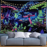 Arazzo dremisland blacklight fungo psichedelico reattivo galassia da parete Casa - Accessori e Decorazioni Naty Shop