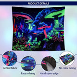Arazzo dremisland blacklight fungo psichedelico reattivo galassia da parete Casa - Accessori e Decorazioni Naty Shop