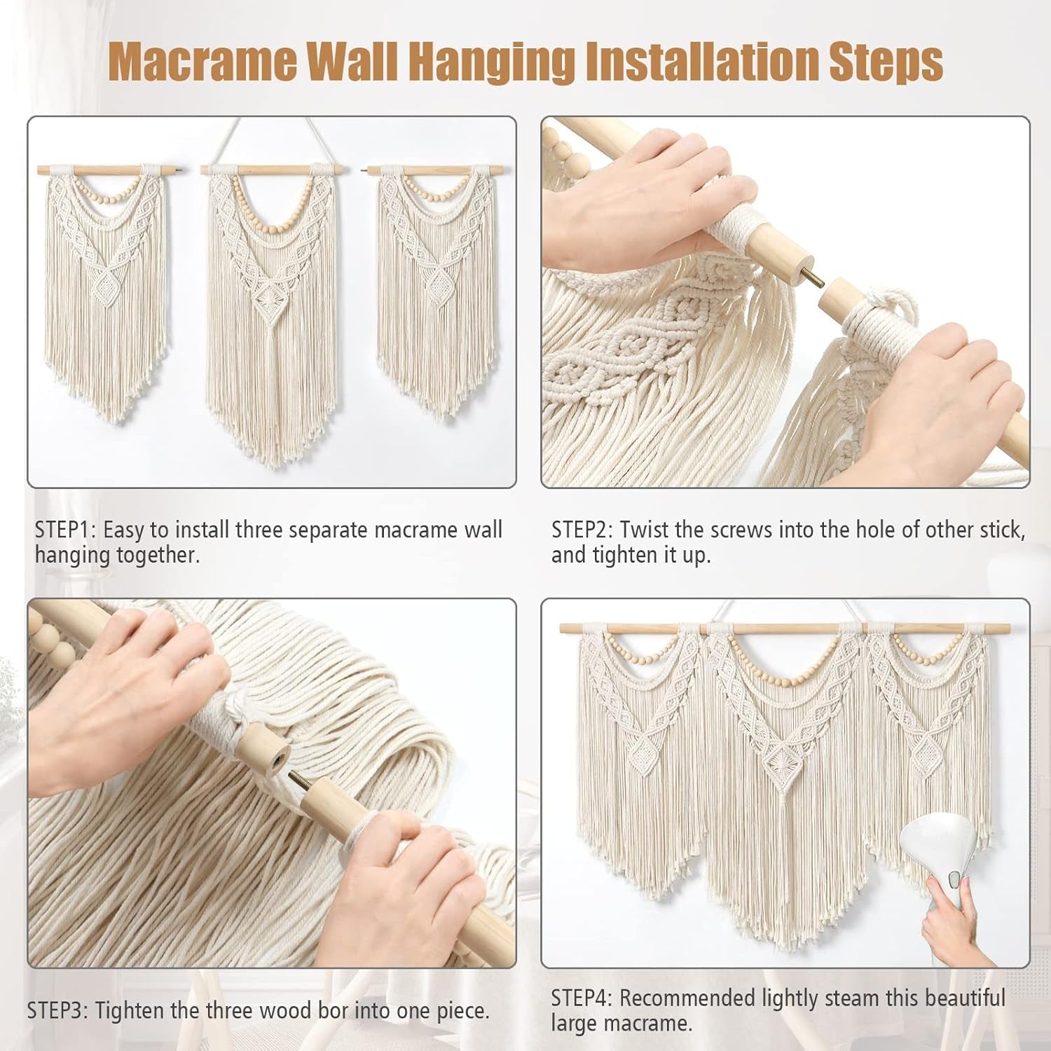 Arazzo dremisland grande deco tessuto beige Casa - Accessori e Decorazioni Naty Shop