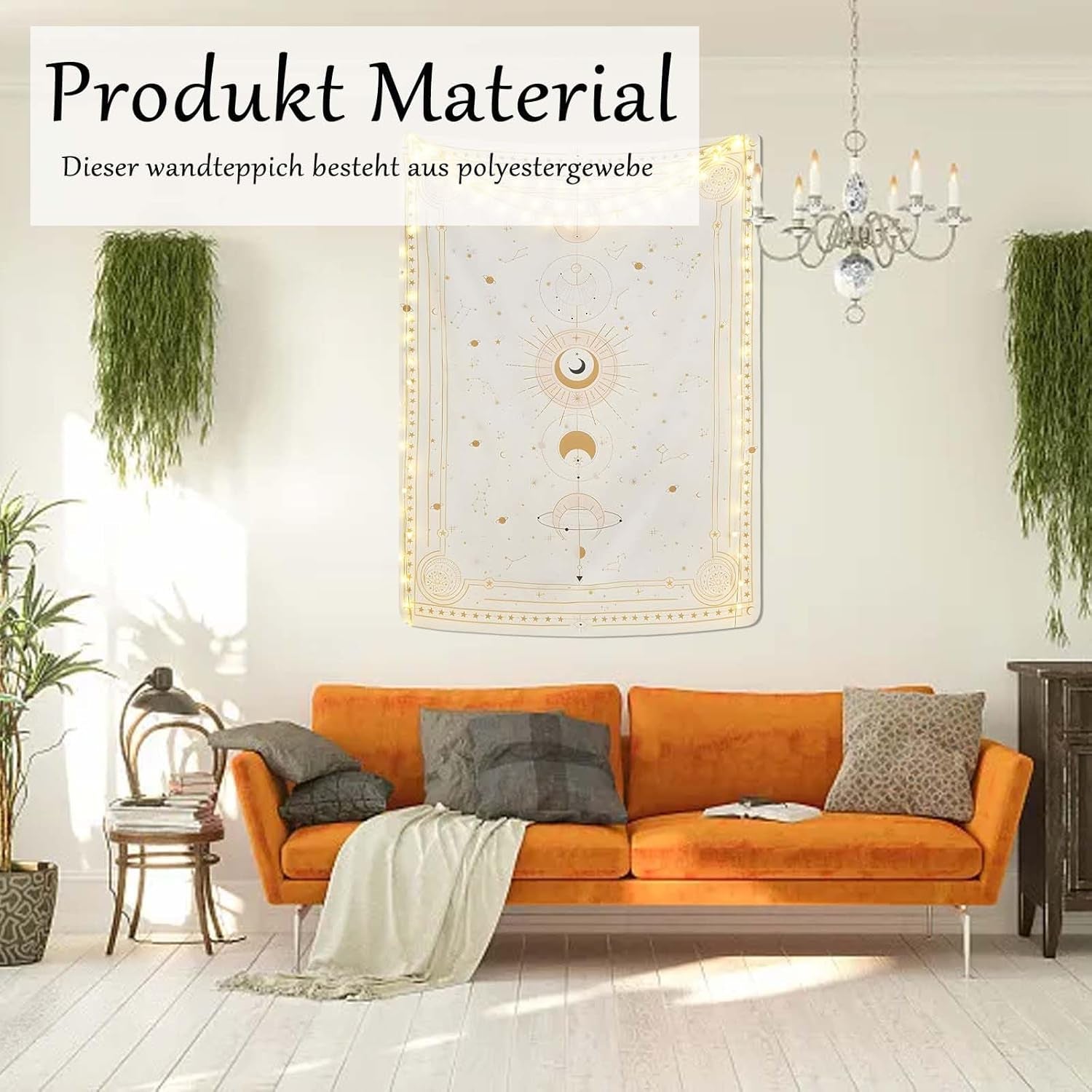 Arazzo fasi lunari mistero costellazione Home - Accessori e Decorazioni Naty Shop