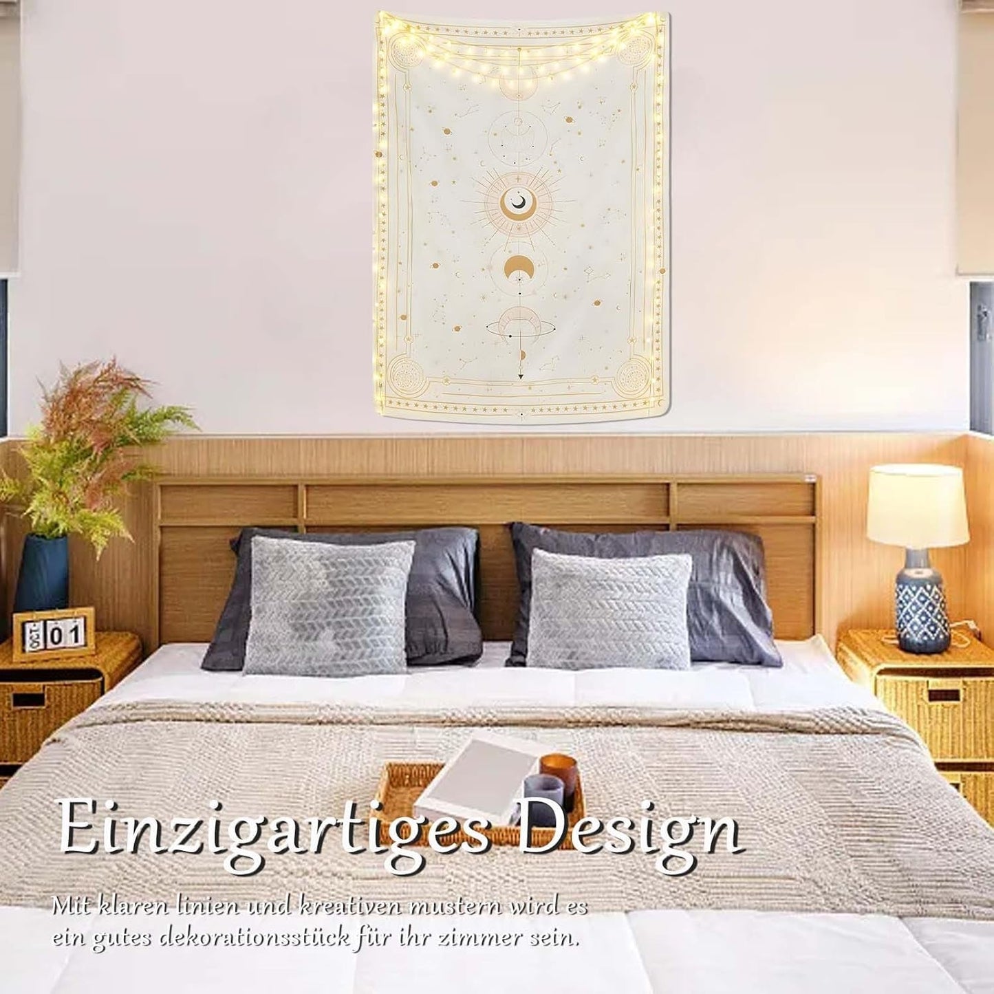 Arazzo fasi lunari mistero costellazione Home - Accessori e Decorazioni Naty Shop