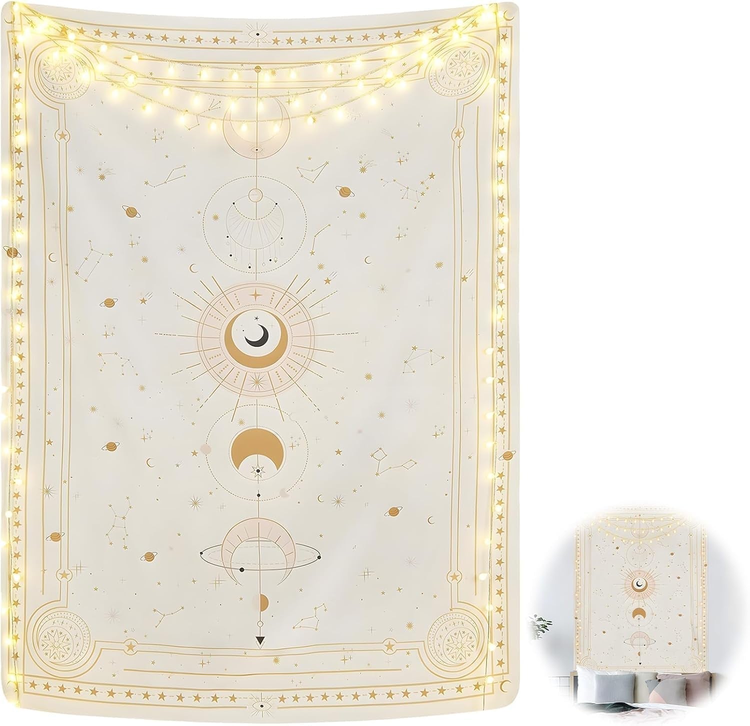 Arazzo fasi lunari mistero costellazione Home - Accessori e decorazioni Titolo predefinito di Naty Shop