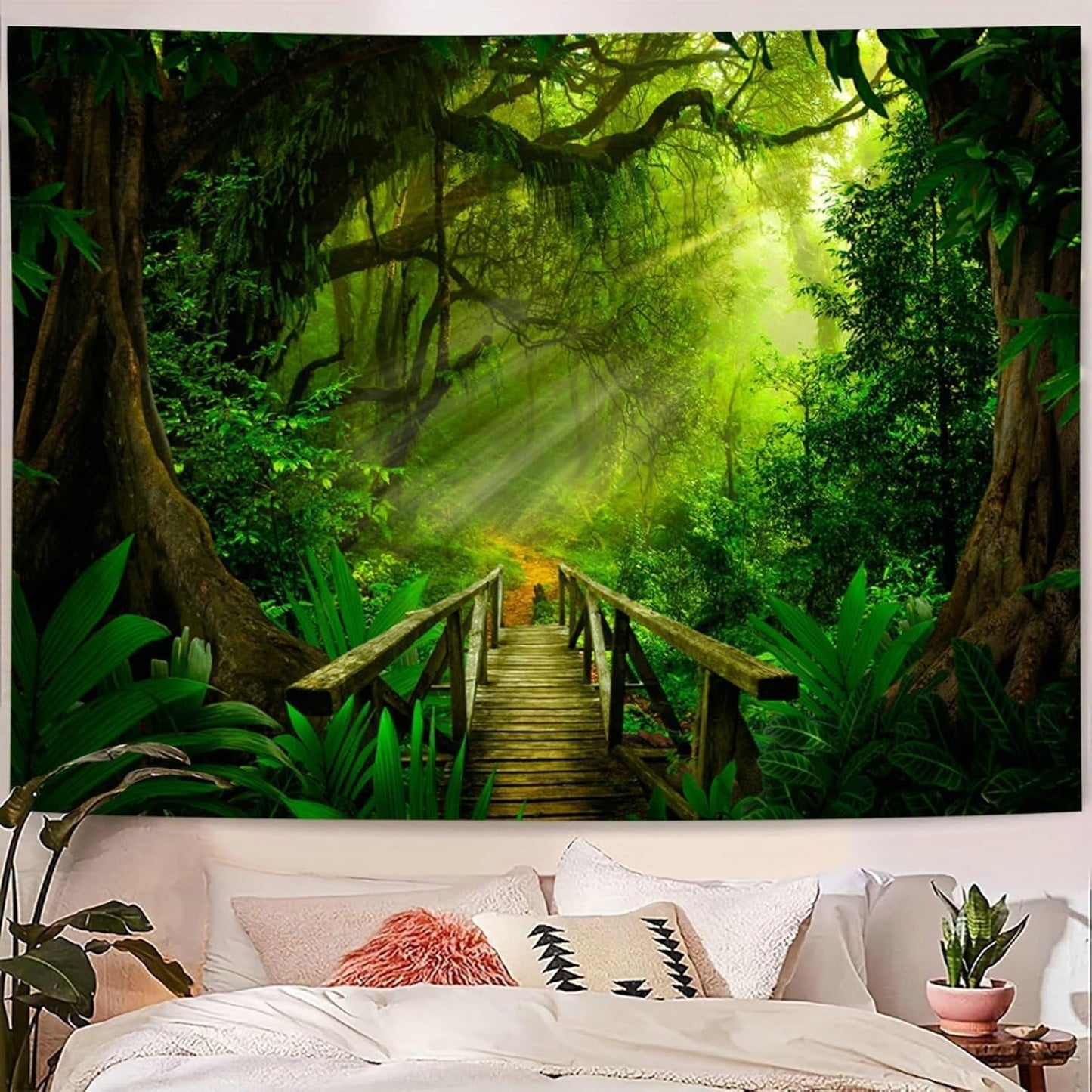 Arazzo verde bosco da appendere all'aperto Casa - Accessori e Decorazioni Naty Shop