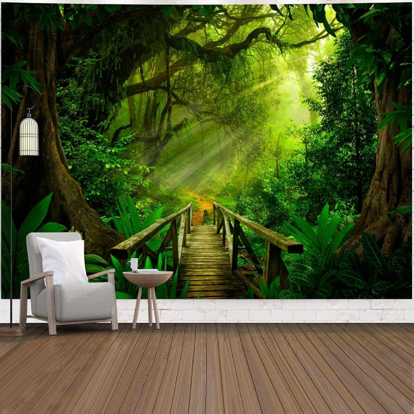 Arazzo verde bosco da appendere all'aperto Casa - Accessori e Decorazioni Naty Shop