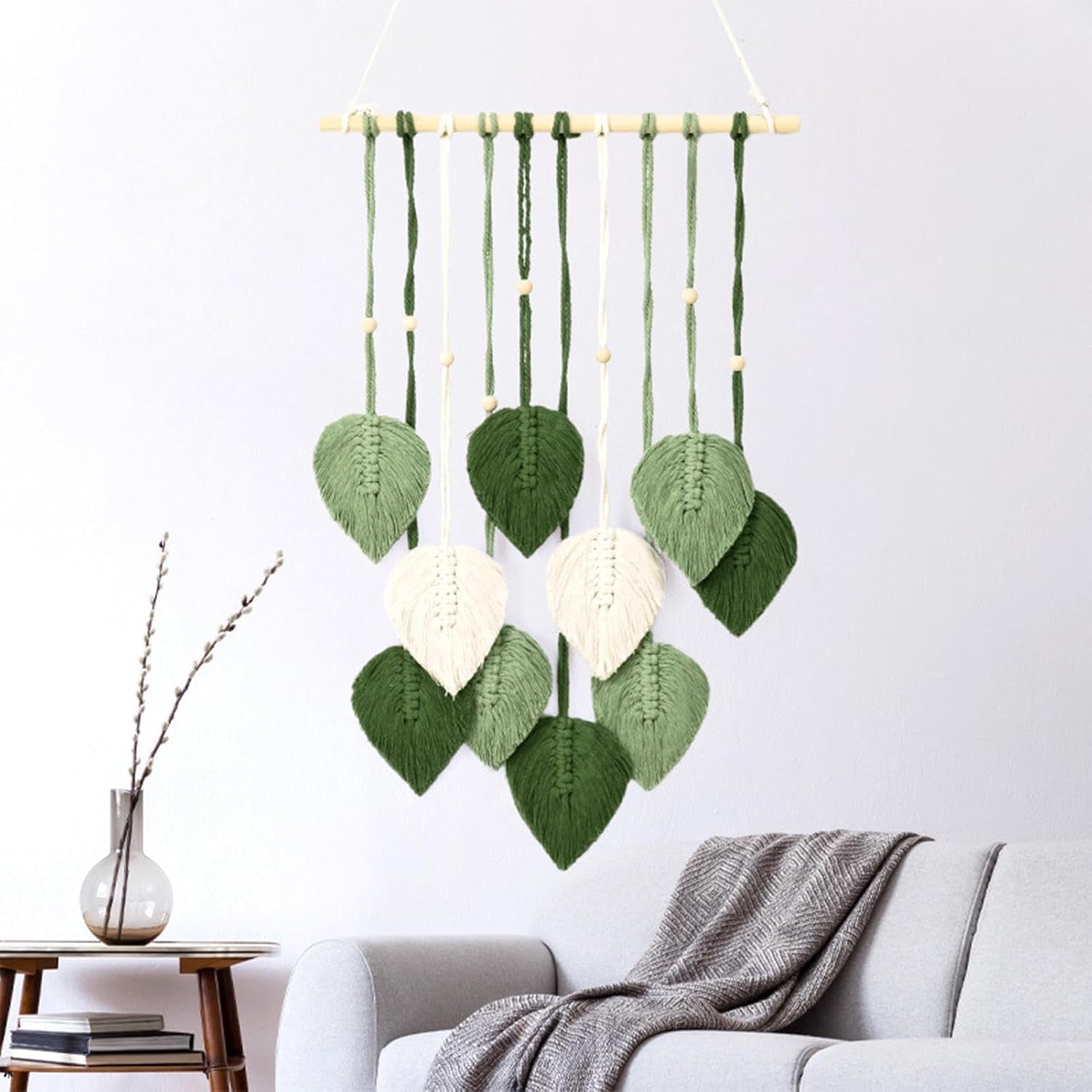 Arazzo in corda di cotone fatto a mano piante decorative matrimonio Home - Accessori e decorazioni Titolo predefinito di Naty Shop