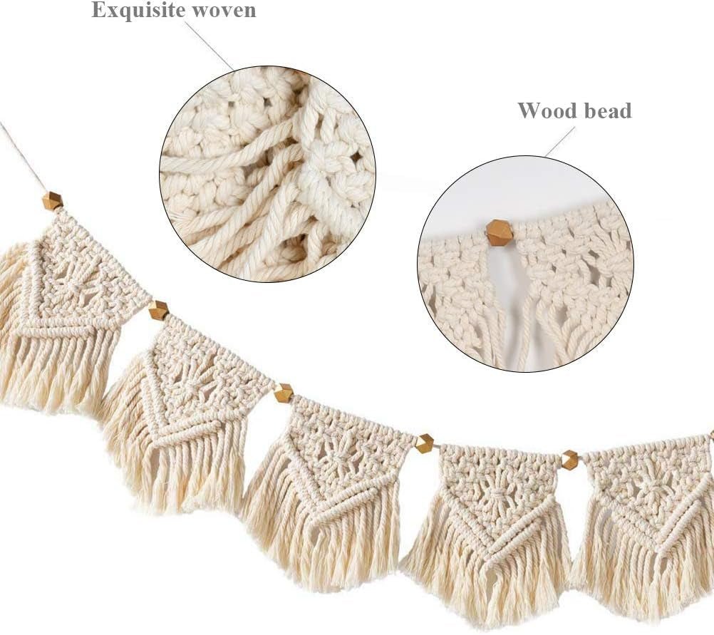 Arazzo frange ghirlanda banner cotone tessuti da sposa Home - Accessori e Decorazioni Naty Shop