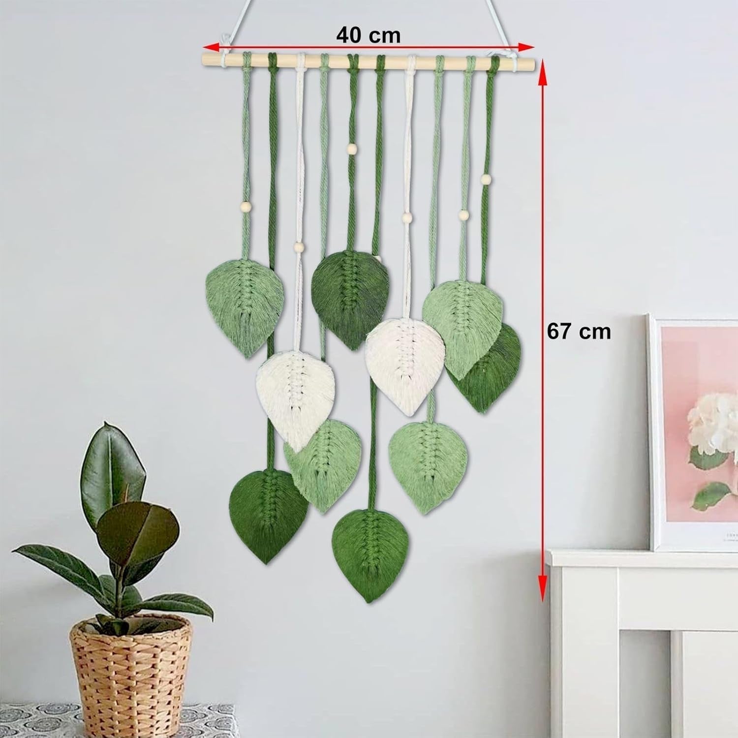 Gancio per arazzo a foglia fatto a mano Casa - Accessori e Decorazioni Naty Shop