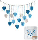 Grande arazzo a foglie intrecciate per la cameretta delle donne Home - Accessori e Decorazioni Naty Shop Blu