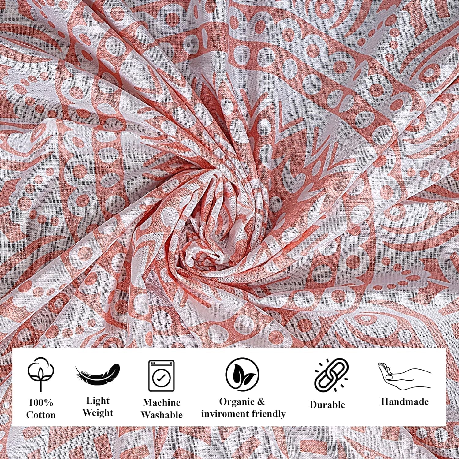 Arazzo mandala rosa di finezza d'arredo Home - Accessori e decorazioni Naty Shop