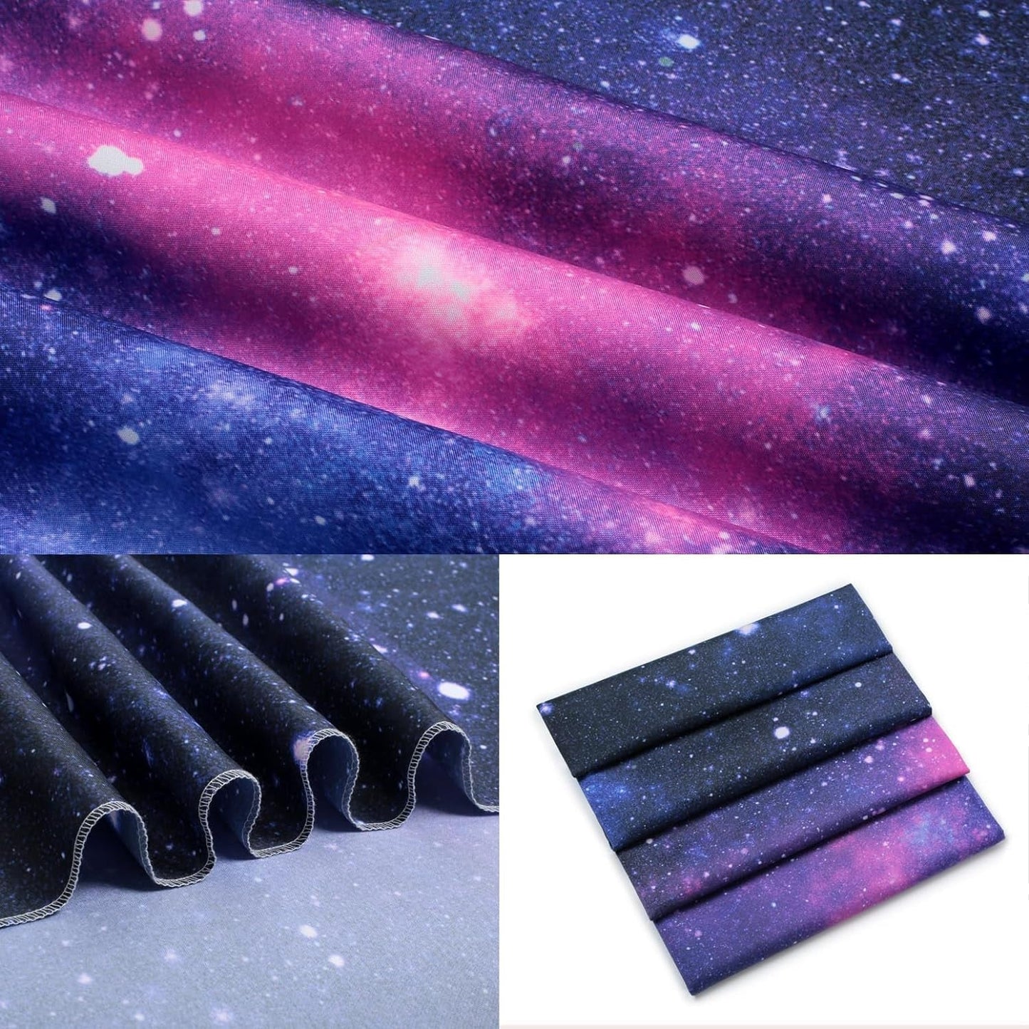 Arazzo galassia nero luce cielo stellato reattivo blu Home - Accessori e Decorazioni Naty Shop