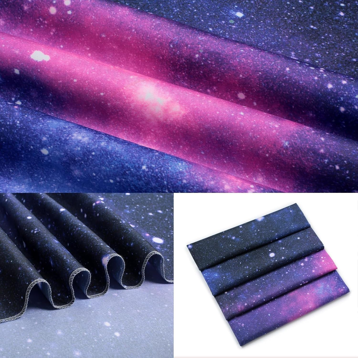Arazzo galassia nero luce cielo stellato reattivo blu Home - Accessori e Decorazioni Naty Shop