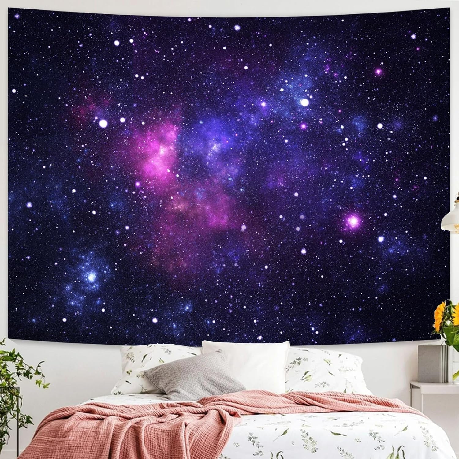Arazzo galassia nero luce cielo stellato reattivo blu Home - Accessori e Decorazioni Naty Shop