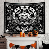 Arazzo gotico halloween banner nero bianco Home - Accessori e Decorazioni Naty Shop